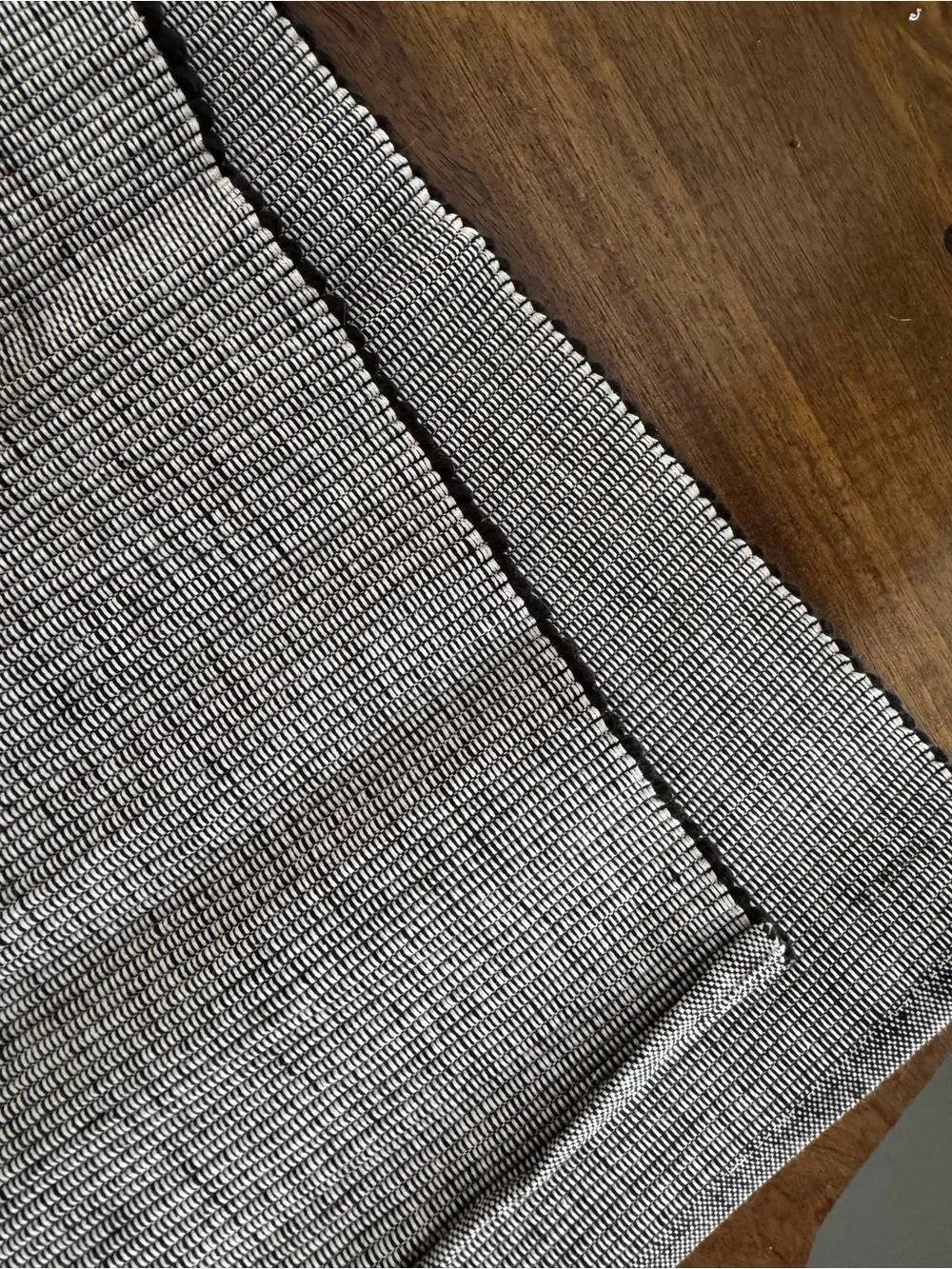 West Elm cotton placemats with detailed edging